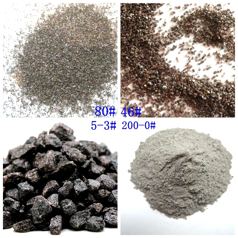 24# Abrasive Brown Fused Alumina Shining Finished Material Brown Corundum